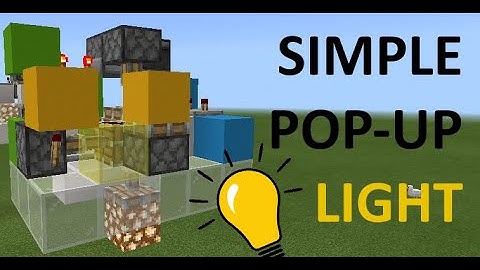 Minecraft BE - Simple Hidden Pop-Up Lighting + Tutorial