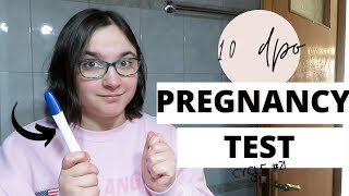 Live Pregnancy Test at 10 Dpo || Faint line on Clearblue but will it get darker? ||TTC Baby #3 Cycle