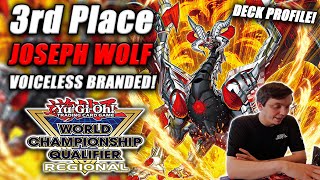 Yu-Gi-Oh! Regional 3rd Place: Voiceless Branded Deck Profile [ft. Joseph Wolf] Little Rock AR