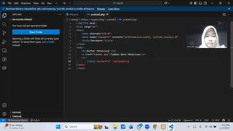 Membuat Website sederhana || Teks dan Tabel