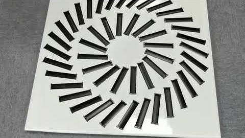 VENTECH Ceiling Replacement 4 Way Supply Air Diffuser Square Swirl Diffuser