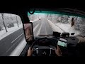 Winter Drive with Mercedes Actros L ❄️