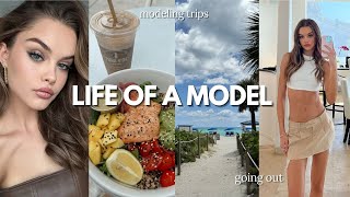 life of a model ♡ going out in Miami, beach days & work travel plans