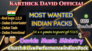 Real loops & Full Indian expansion Pack free | Demo | Davids music Ministry | S & SX Keyboards