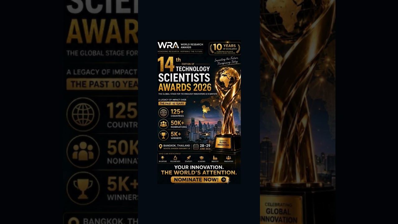 14th Edition of TSA | 28-29 June 2026 | Bangkok, Thailand #worldresearchawards #researchawards