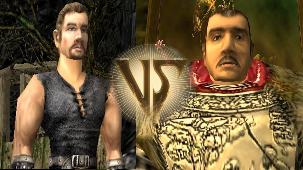 Soul Calibur: Nameless Hero VS Gomez (Gothic)