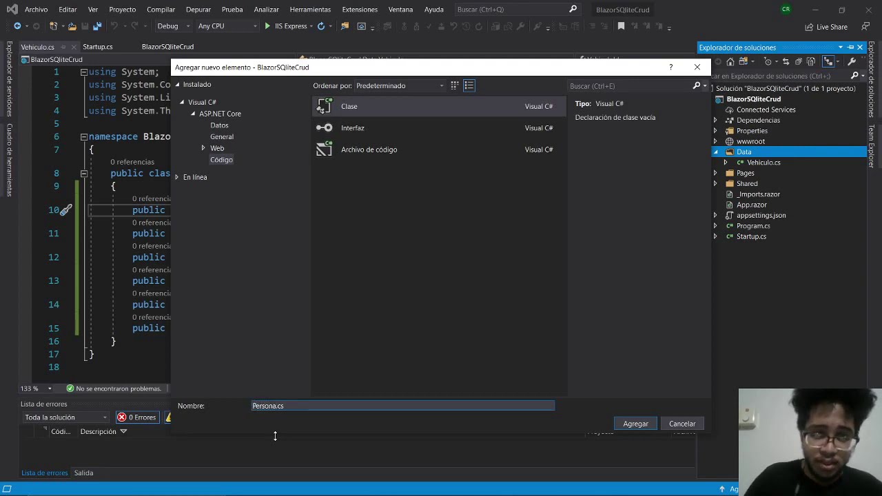 Blazor Crud con SQlite - YouTube