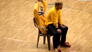 [120108] 아.육.대 MBLAQ 휴식중인 준이와 미르.avi