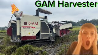 New Model 2026 Paddy Harvester MachineGAM Ruilong | Harvester Machine #harvester #rice #cutting