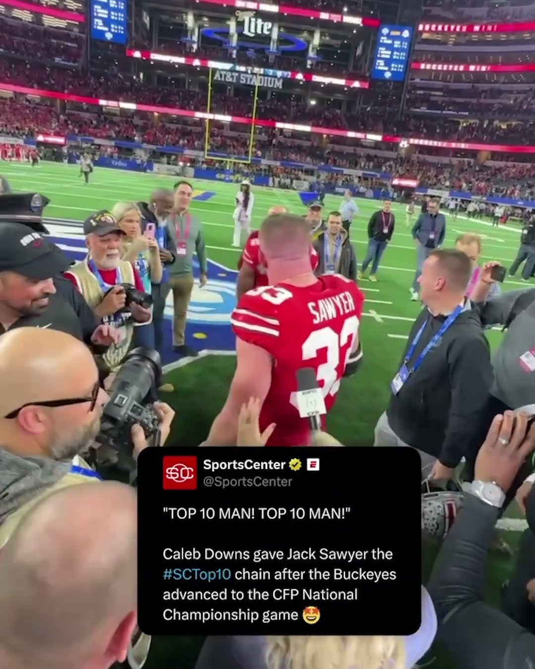 Jack Sawyer got the SC Top 10 chain ?