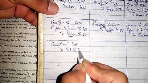 B.com part 1 rectification of errors question no 08 Sohail afzal book