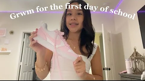 Grwm+vlog for my first day of school