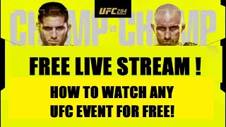 UFC LIVE STREAM - How to watch any UFC for FREE in 2024