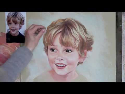 Pastel portrait step by step