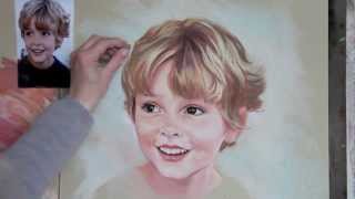 Pastel portrait step by step