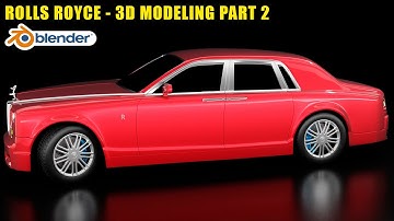 Learn 3d modeling Rolls Royce car - Tutorial Part 2 | Blender 3d