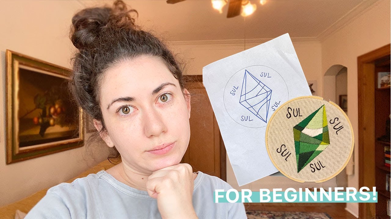 How To Make Your Own Embroidery Pattern And Transfer To Fabric YouTube