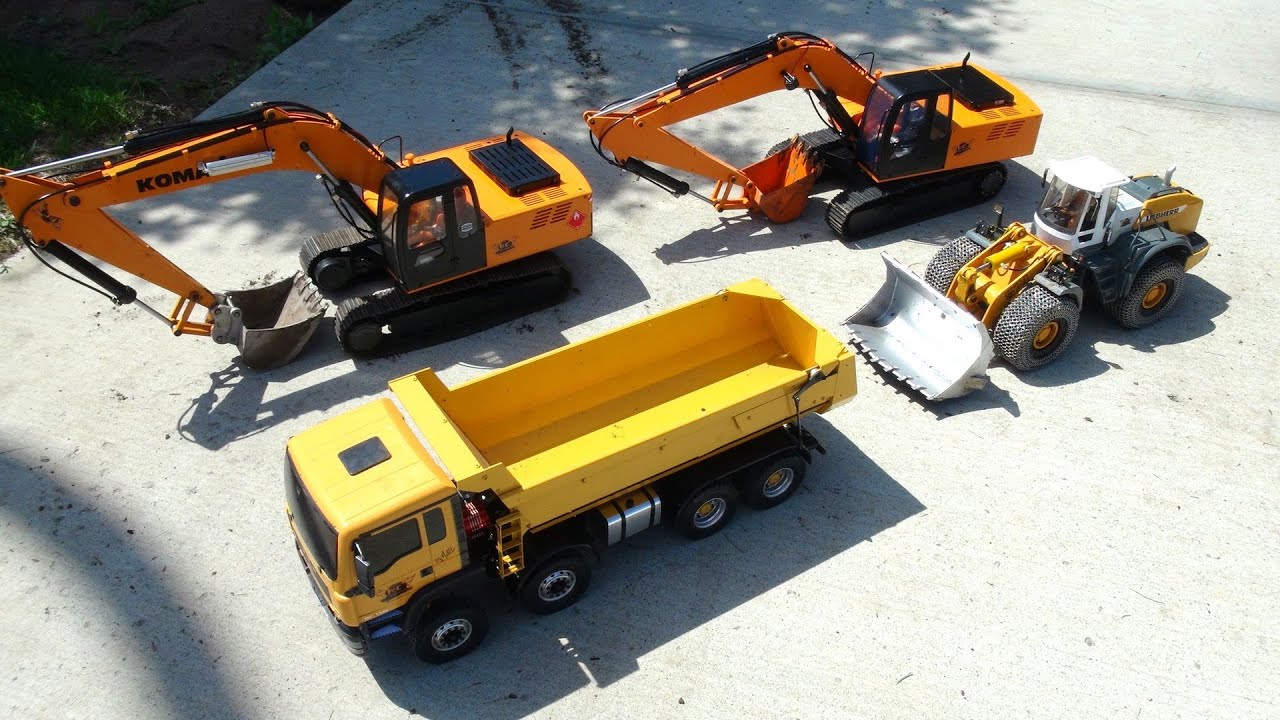 rc excavators and dump trucks for sale