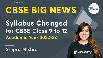 CBSE BIGGEST NEWS😱| Syllabus Changed for CBSE Class 9 to 12 Academic Year 2022-23 | Shipra Mishra