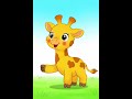 Hello! I Am a Giraffe 🦒 | Learn Animal Names in English | English for Kids #Shorts