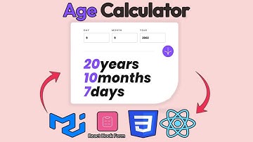 Age Calculator App with ReactJS ,Material UI & React Hook Form || Frontend Mentor Challenge