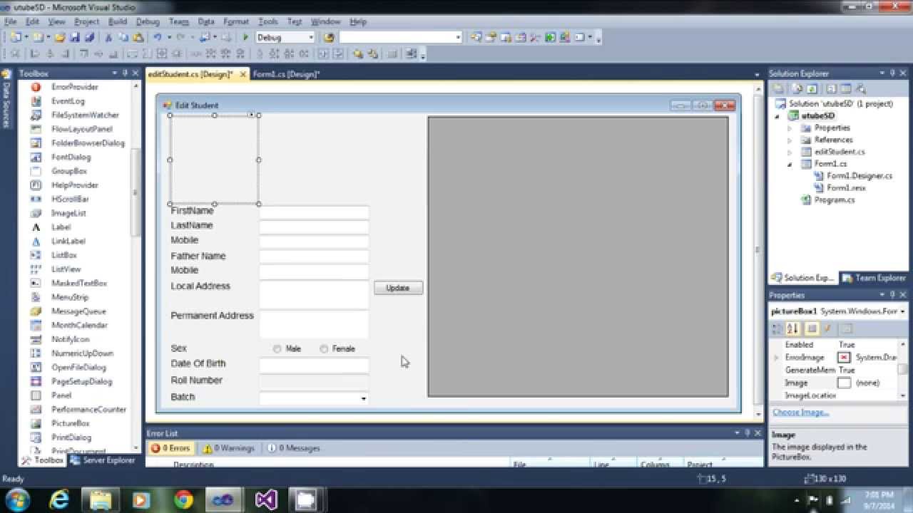 1 Creating Add Edit Forms And SQL Table YouTube 1 Creating Add Edit Forms And SQL Table YouTube
