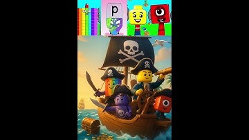 Sprunki-OC Blockie 72 X Alphabet P X Lego X Number Block 1 are sea pirates #sprunki
