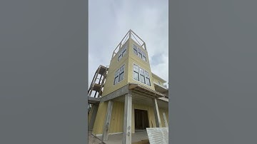 This waterfront ICF home will have its own watchtower! #construction #icf #realestate