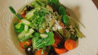 Овощной салат с оливками и спаржей. Рецепт от шеф-повара Овощной салат с оливками и спаржей. Рецепт от шеф-повара