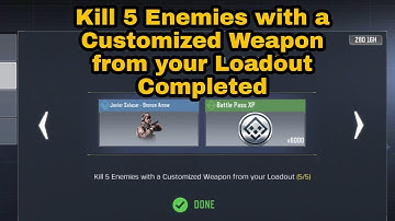 Kill 5 Enemies with a Customized Weapon from your Loadout | Prime Loadout COD Mobile — WF