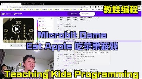 Day 409 - Teaching Kids Programming - Design/Develop an Apple Catching Game on Microbit using Python