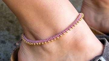 Macrame Anklet Tutorial: Easy DIY How-To