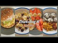 (sub)DIETVLOG#6 [53kg-46kg] Total -3kg|Seaweed Rice Balls, Egg Burger, Tofu Salad, Rice Waffles,...