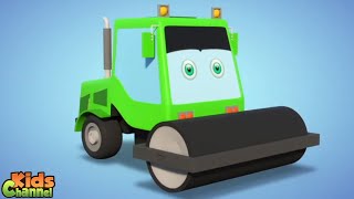 Walec Drogowy Animowane filmy Animowane Pojazdów dla Maluchów