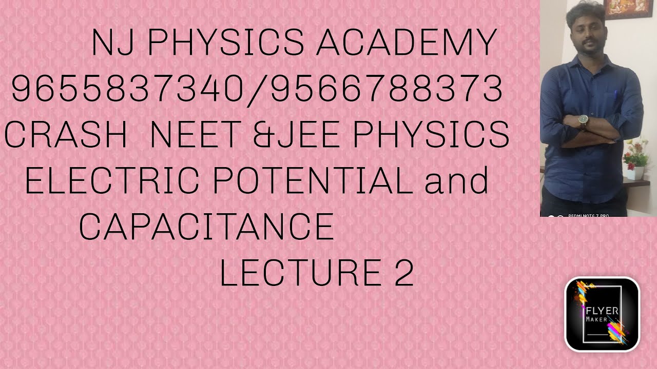 CRASH NEET Physics electric potential and capacitance lecture 2 YouTube