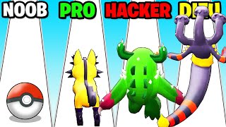 NOOB vs PRO vs HACKER dans POKEMON RUN !! (Pocket Monsters Rush)