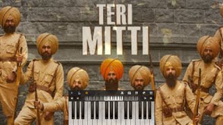 Teri Mitti Kesari song|| Most patriotic song of the year|| Perfect piano tutorial