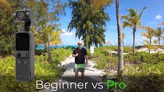 DJI pocket 2 Gimbal moves Beginner vs Pro