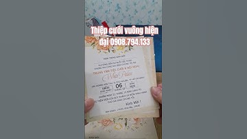 Thiệp cưới vuông hiện đại #iloveyou #shortvideo #wedding
