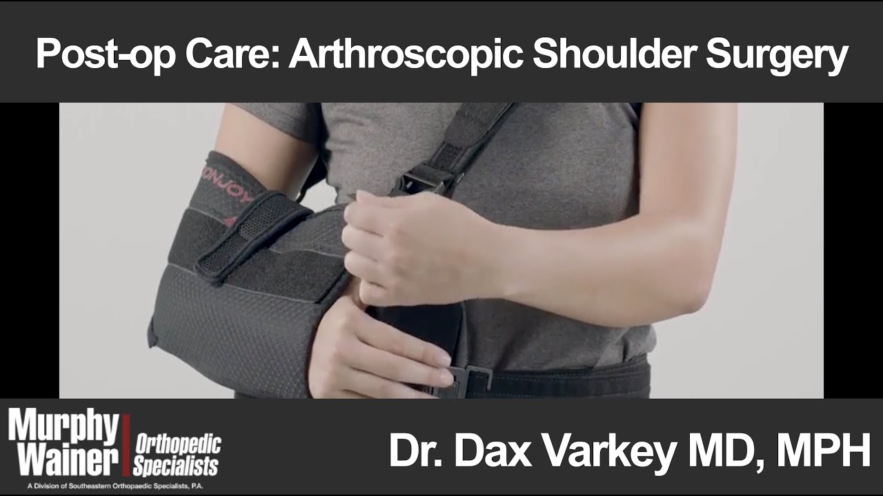 Postop Care Arthroscopic Shoulder Surgery YouTube
