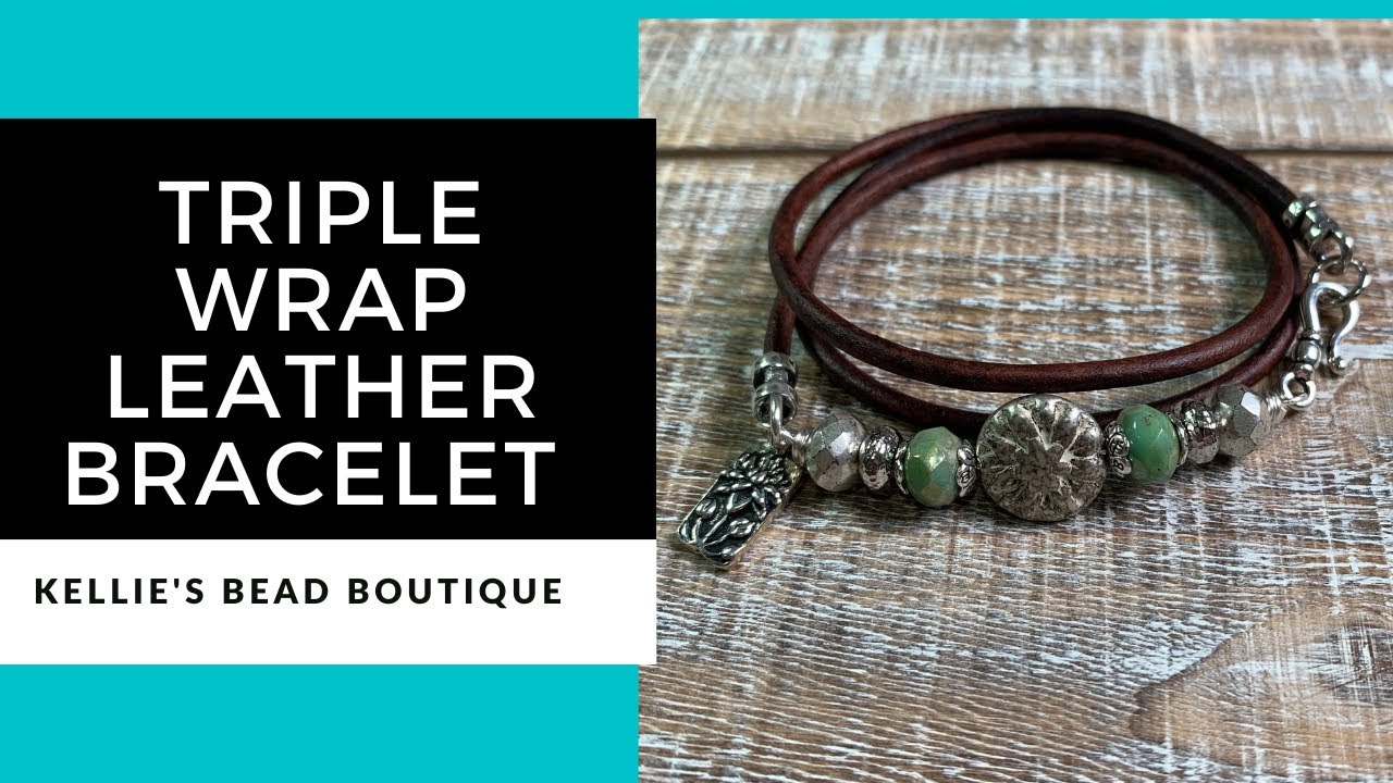 Triple Wrap Leather Bracelet Tutorial YouTube
