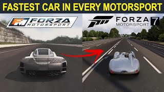 FASTEST Car In Every Forza Motorsport 1,2,3,4,5,6,7 l Evolution of Fastest Car in Forza Motorsport