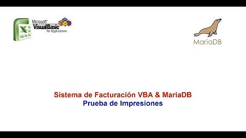 Sistema de Facturación VBA MariaDB Prueba de impresiones