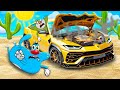 Roblox dusty trip with new car ftoggy and jack