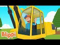 Excavator song Blippi | Learning Songs! | Kids Learning Videos | Nursery Rhymes | ABCs And 123s