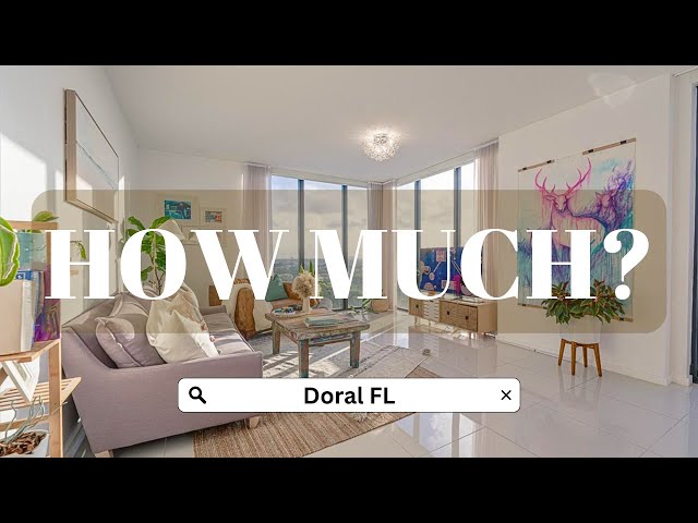 How much does this Miami Condo cost?  | Downtown Doral overlooking Trump Golf Course | 3 bed 2 bath