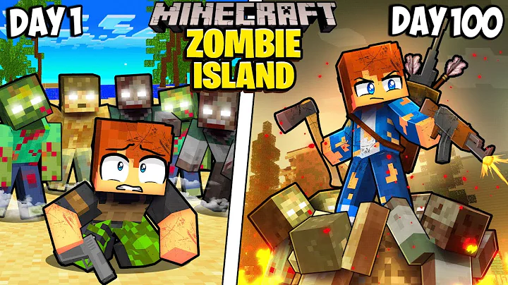 I Survived 100 Days on a ZOMBIE ISLAND in Minecraft!
