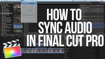 How To Sync Audio In Final Cut Pro X