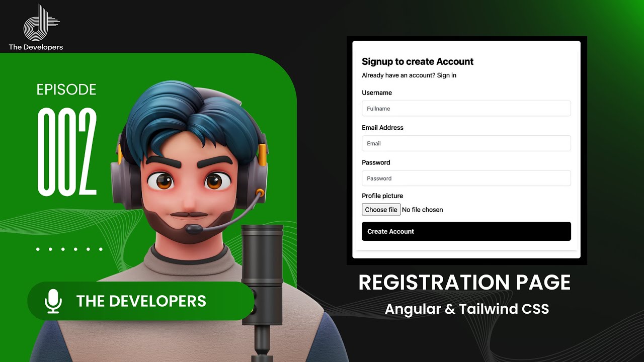 Angular 19 Registration Page Tutorial with Tailwind CSS | Step-by-Step ...
