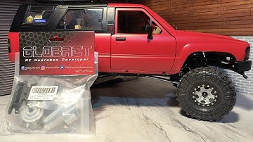 RC GLOBACT Gearbox Transfer Case, Transmission Mount For the Scx10ii Chassis